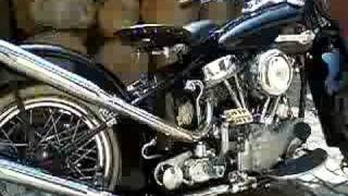 Panhead Kickstart and Sound [upl. by Queena]