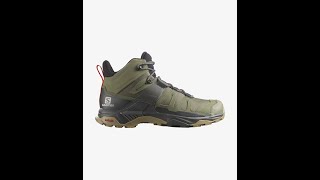 Salomon X ULTRA 4 MID GTX M GORE TEX Men Hiking Boots Deep Lichen Green Peat Kelp unboxing video [upl. by Clarinda75]