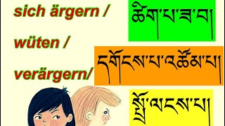 tibetische Worter zum Thema Arger མཉམ་དུ་བོད་སྐད་དང་བོད་ཡིག་ལ་སློབ་སྦྱོང་བྱས། [upl. by Eical]