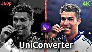 4K Conversion with Enhanced Quality  Wondershare Uniconverter [upl. by Halle]