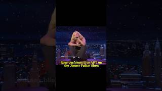 Rosé performs Live APT on the Jimmy Fallon Show rosé blackpink [upl. by Ahsitneuq]