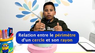 Relation entre le périmètre et le rayon dun cercle [upl. by Neibaf]