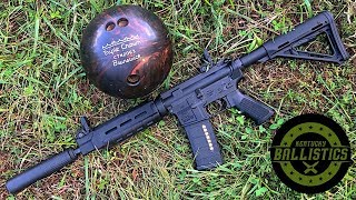 Full Auto AR15 vs Bowling Ball Full Auto Friday [upl. by Bopp54]