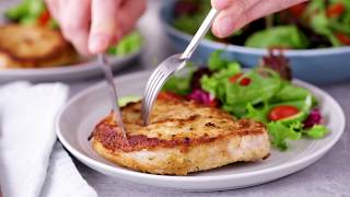 ParmesanCrusted Pork Chops I Pillsbury Recipe [upl. by Akenihs795]