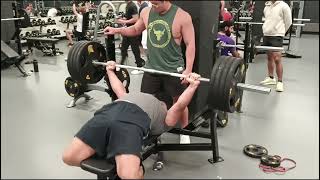 405 bench again but faster smoother and at a lower bodyweight [upl. by Poliard]