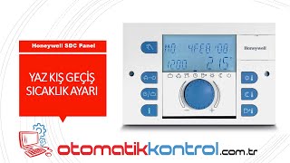 Honeywell kazan kontrol paneli yaz kış geçiş sıcaklık ayarı [upl. by Fidele483]