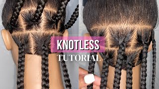 DETAILED Knotless Braid Tutorial  Beginner Friendly [upl. by Aikenat183]