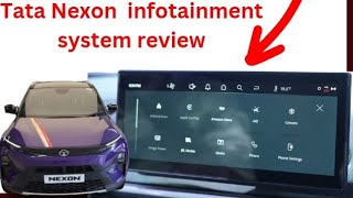 2025 facelift New Tata nexon touch screen infotainment system review [upl. by Eduam198]