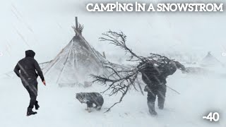 Extreme Winter Camping in Alaska 46C 6 Nights of Extremely Cold Winter Camping in a Hot Tent [upl. by Aticnemrac]