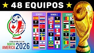 Copa MUNDIAL 2026  Nuevos Clasificados Sorteo de Sedes y Bombos  Predicción [upl. by Rehtul103]