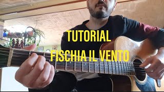 TUTORIAL CHITARRA FISCHIA IL VENTO  MODENA CITY RAMBLERS [upl. by Eceeryt379]