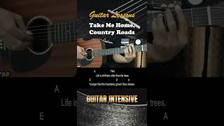 Take Me Home Country Roads  John Denver  EASY Guitar Chords amp Strumming Pattern [upl. by Tempa]