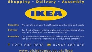 IKEA HEMNES Desk Assembly Instructions PICKDROPGO [upl. by Anceline]