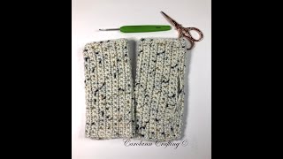 Crochet Fingerless Gloves Tutorial  Suitable for Beginners [upl. by Ryann]