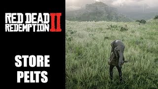 Red Dead Redemption 2 How To Carry More Pelts On Horse [upl. by Ariaek633]