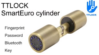 TTlock bluetooth smart euro profile lock cylinder OS103FB [upl. by Smeaj249]