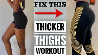 GET THICKER THIGHS AND CALVES BEGINNER LEG WORKOUT Results in 2 Weeks [upl. by Marje]