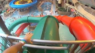 Green Dragon Water Slide at Sandcastle Waterpark [upl. by Samuelson]