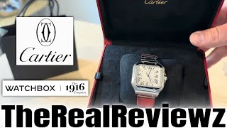 Cartier Santos Large  Watchbox [upl. by Noiraa]