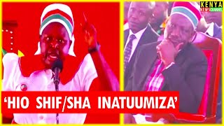 Ruto lectured face to face by FEARLESS MP Gogo about SHIF amp SHA in Church today at Nairobi [upl. by Ibok]