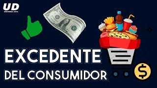 Excedente del consumidor ¿Qué es Economía Concepto  Universal Data [upl. by Ynoep]