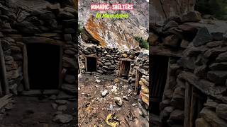 300 year old stone houses in mountains  Nomadic animal shelter rooms  Nangma valley kanday gaon [upl. by Linoel]