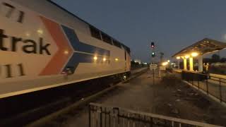 VR180  Amtrak Southwest Chief Train 4 Eastbound in Fullerton CA  October 17th 2020 22 [upl. by Ytak]