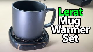 Unboxing the Lerat Coffee Mug Warmer amp Mug Set – Smart Electric Warmer with Auto Shut Off [upl. by Eixam]