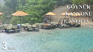 Göynük Kanyonu Yağmur amp Antalya Relaxing Nature Video  HD  1080p  3 Saat [upl. by Esereht]