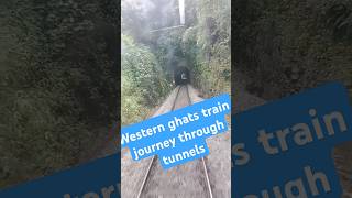 Western ghats tunnel train journey from Bangalore to Mangalore youtubeshorts trendingshorts viral [upl. by Esorlatsyrc]