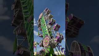 Zipper Carnival Ride 2021 at Frazier Shows Gallup NM [upl. by Hayward]