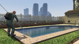 NOUVEAU METIER  NETTOYEUR DE PISCINE  SUM SUM CITIZEN E9 GTA 5 RP [upl. by Kacerek]