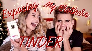 Exposing My Brothers Tinder  Zoella [upl. by Alexei]