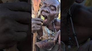 Hadzabe 90yrs Old man enjoying his favorite Soup for Todays Lunch 😋‼️hadzabetribe food [upl. by Ruffina134]