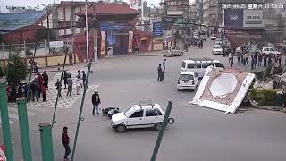 Tripureshwor Chowk south view Kathmandu Nepal Gorkha Earthquake 2015 [upl. by Asaret988]