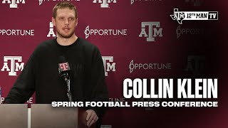 Spring Preview Press Conference Collin Klein [upl. by Ecirtram]