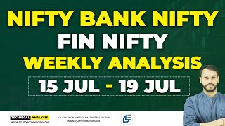 NIFTY amp BANK NIFTY WEEKLY ANALYSIS  15  19JULY  NIFTY PREDICTION WEEKLY FINNIFTY WEEKLY ANALYSIS [upl. by Cleavland]