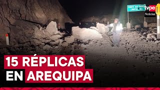 Sismo de 70 en Arequipa IGP informa que se han registrado 15 réplicas tras fuerte temblor [upl. by Jelene]