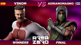 V3NOM VS ADRIANOMAGNO  WINNERS FINAL  AREA ZERO 6 MORTAL KOMBAT 1 [upl. by Bronny]