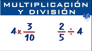 Multiplicación y división  Fracción por entero [upl. by Wyler]