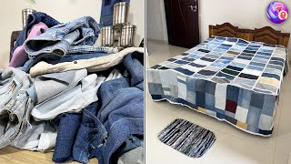 Prepare for winter with a warm  jeans bedsheet making [upl. by Eilitan]