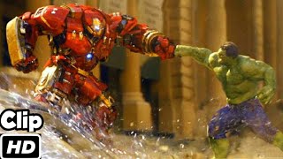 Hulk VS Hulkbuster Hindi Avengers Age of Ultron Movie Clip 4K HD [upl. by Milson737]