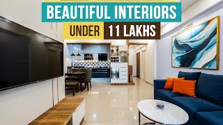 2BHK Home Interior Design  Detailed HOME TOUR Walkthrough of A MODERN CONTEMPORARY House in INDIA [upl. by Conni]