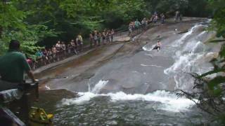 Sliding Rock  Pisgah National Forest  Brevard North Carolina [upl. by Eilac381]