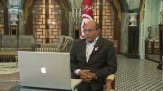 Google Hangout with Moncef Marzouki for World Press Freedom Day 2012 [upl. by Sydalg]