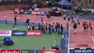 Papine Jamaica goes 4277 in 4x100 Penn Relays Friday [upl. by Roque282]