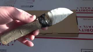 Primitive Novaculite Flintknapped Knife [upl. by Mae]