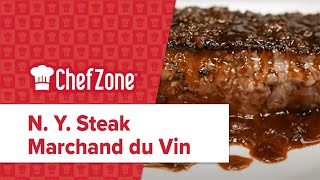 New York Steak Marchand du Vin [upl. by Rahel]