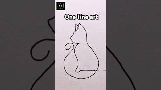 One line art cat kazakhstan canada russianarmy [upl. by Man]