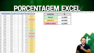 Como Fazer Porcentagem no Excel com 2 Exemplos Práticos  Resolvendo Problemas do Dia a Dia [upl. by Eseuqcaj]